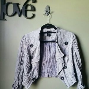 Women's Xoxo Crop Jacket  in Grey Size M P…